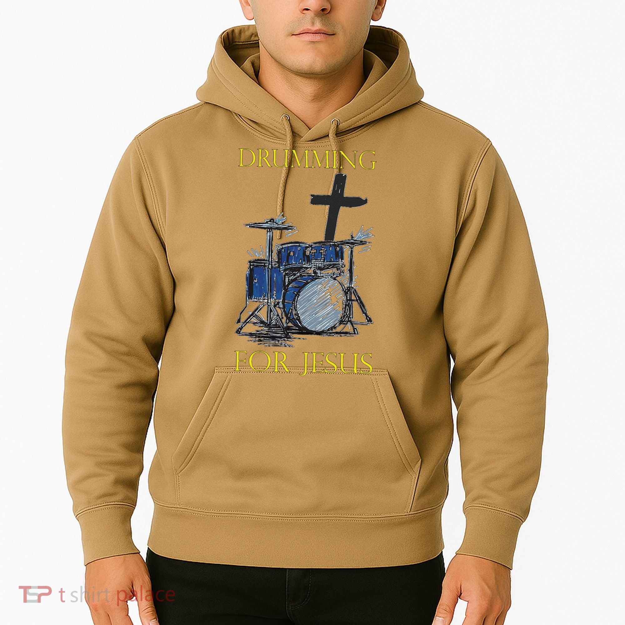 Drumming For Jesus Drummer Drums Hoodie