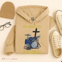 Drumming For Jesus Drummer Drums Hoodie thumb 4