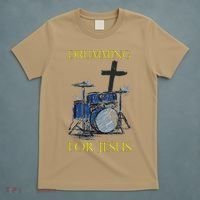 Drumming For Jesus Drummer Drums T-Shirt thumb 5