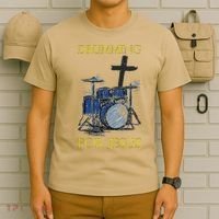 Drumming For Jesus Drummer Drums T-Shirt thumb 6