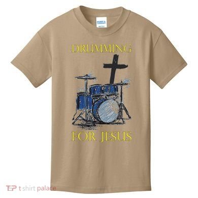 Drumming For Jesus Drummer Drums Kids T-Shirt