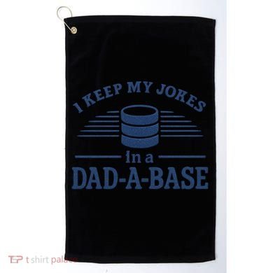 Dad-A-Base Funny Joke Storage Golf Towel