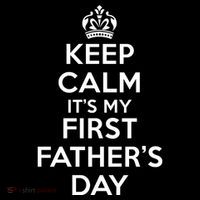 Keep Calm ItS My First FatherS Day Funny Ornament thumb 1