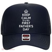 Keep Calm ItS My First FatherS Day Funny Hat thumb 0