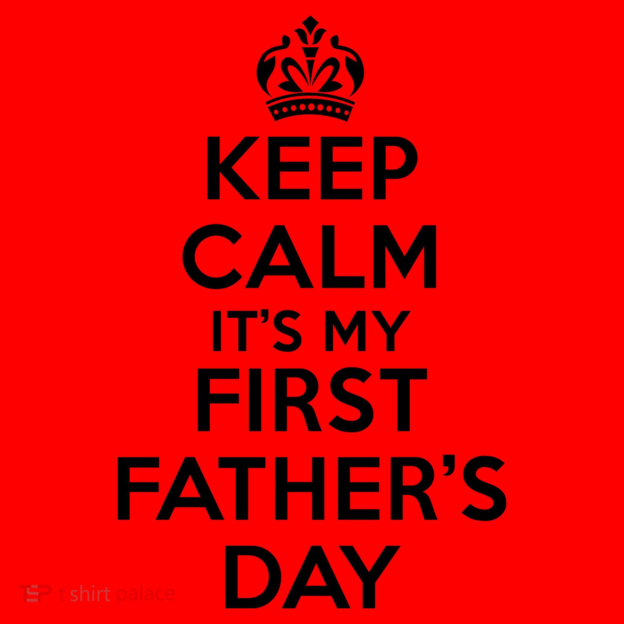 Keep Calm ItS My First FatherS Day Funny Santa Hat