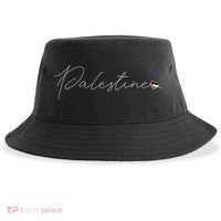 Dawlat Filastin Love Palestinian Flag Heart On Palestine Gift Sustainable Bucket Hat thumb 0