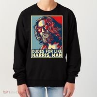 Dudes For Like Harris Man Vote Kamala For President Women's Sweatshirt thumb 0