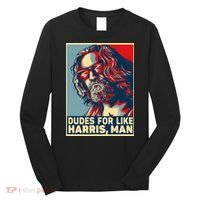 Dudes For Like Harris Man Vote Kamala For President Long Sleeve Shirt thumb 0