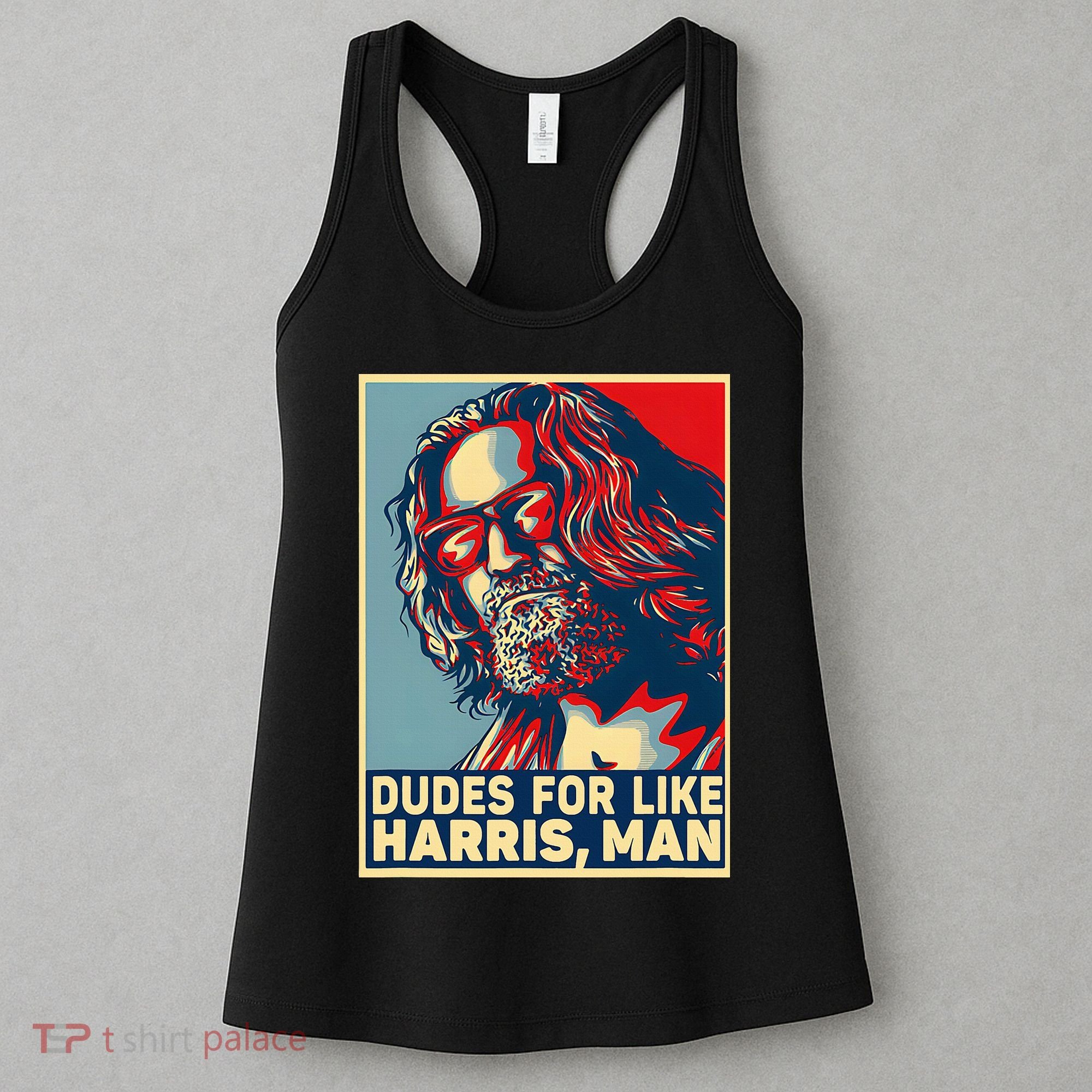 Dudes For Like Harris Man Vote Kamala For President Women's Tank Top