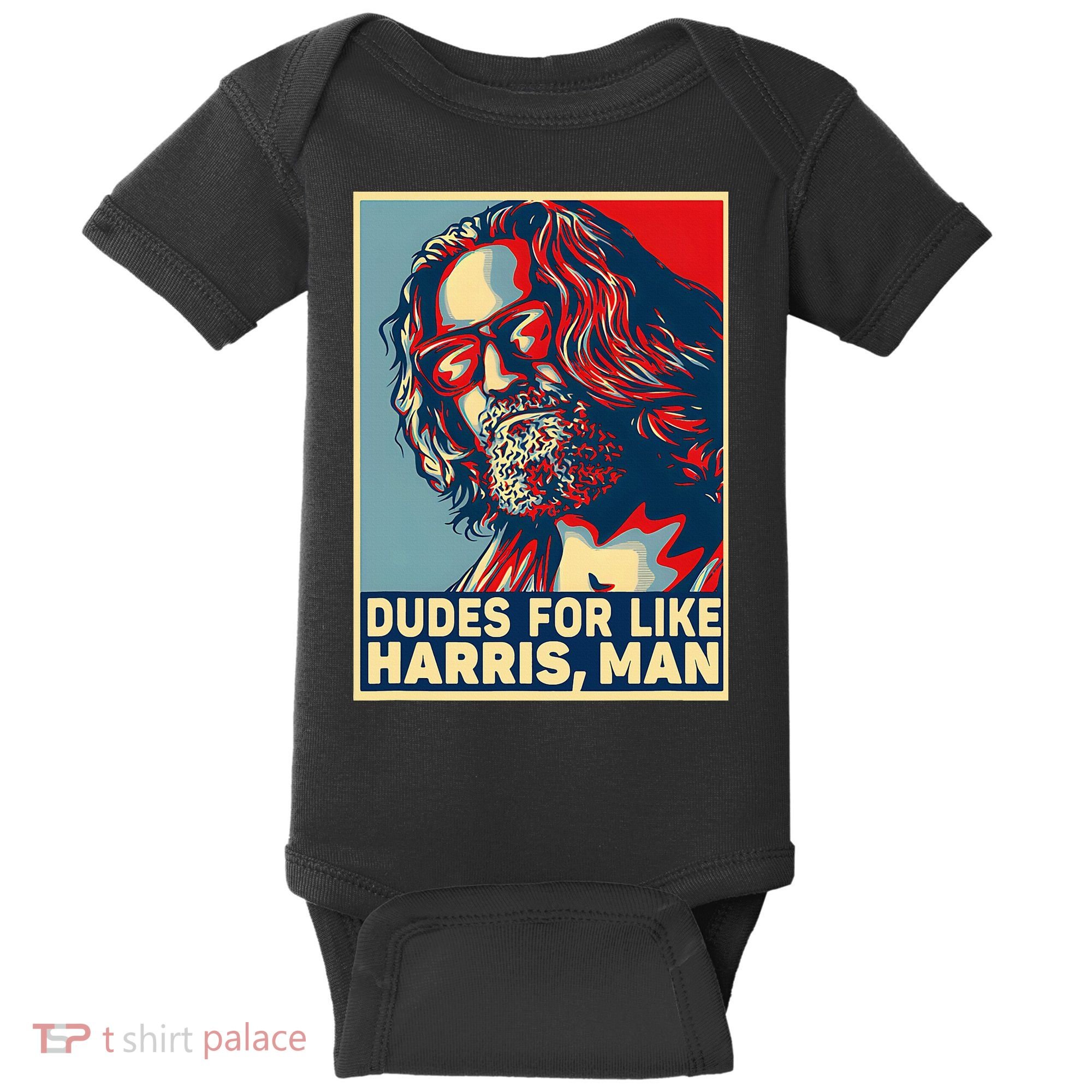 Dudes For Like Harris Man Vote Kamala For President Baby Bodysuit