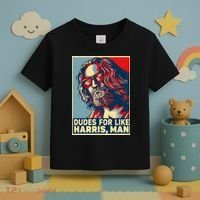 Dudes For Like Harris Man Vote Kamala For President Toddler T-Shirt thumb 3