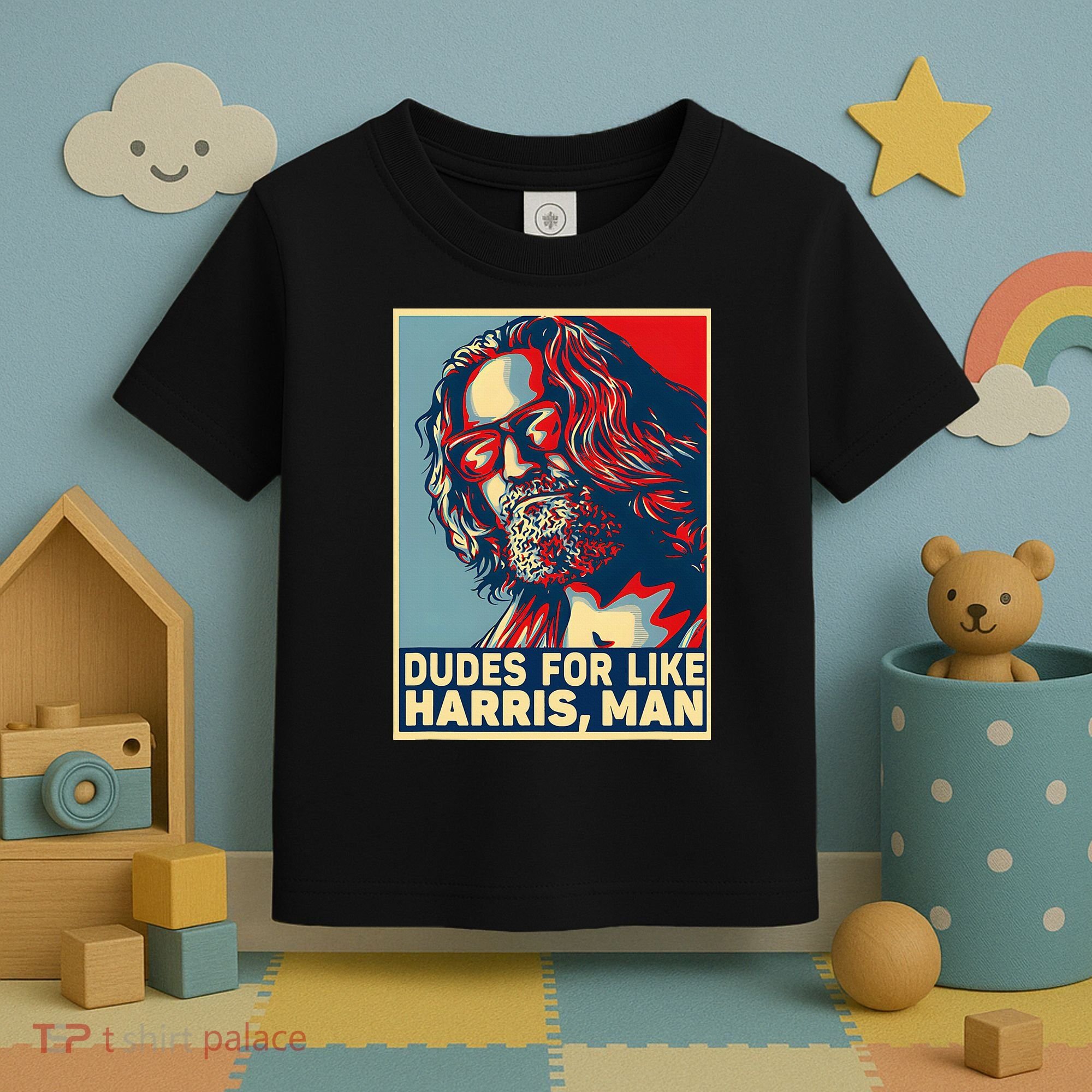 Dudes For Like Harris Man Vote Kamala For President Toddler T-Shirt