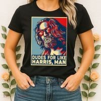 Dudes For Like Harris Man Vote Kamala For President Women's T-Shirt thumb 2
