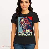 Dudes For Like Harris Man Vote Kamala For President Women's T-Shirt thumb 4