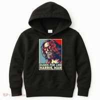 Dudes For Like Harris Man Vote Kamala For President Kids Hoodie thumb 0