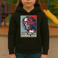 Dudes For Like Harris Man Vote Kamala For President Kids Hoodie thumb 3