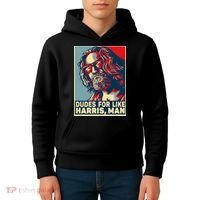 Dudes For Like Harris Man Vote Kamala For President Kids Hoodie thumb 4