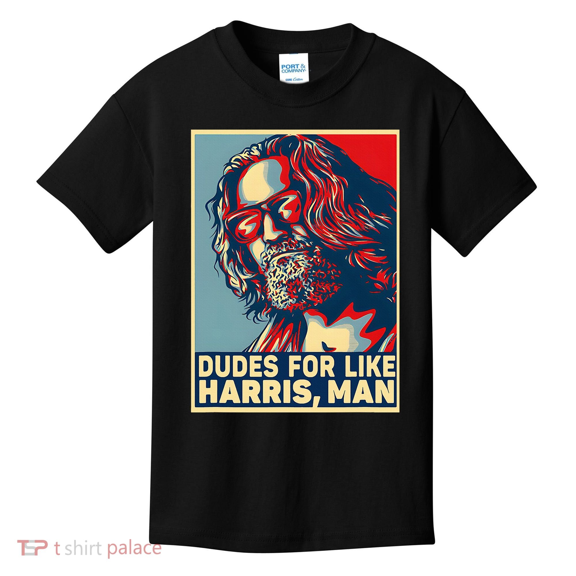 Dudes For Like Harris Man Vote Kamala For President Kids T-Shirt