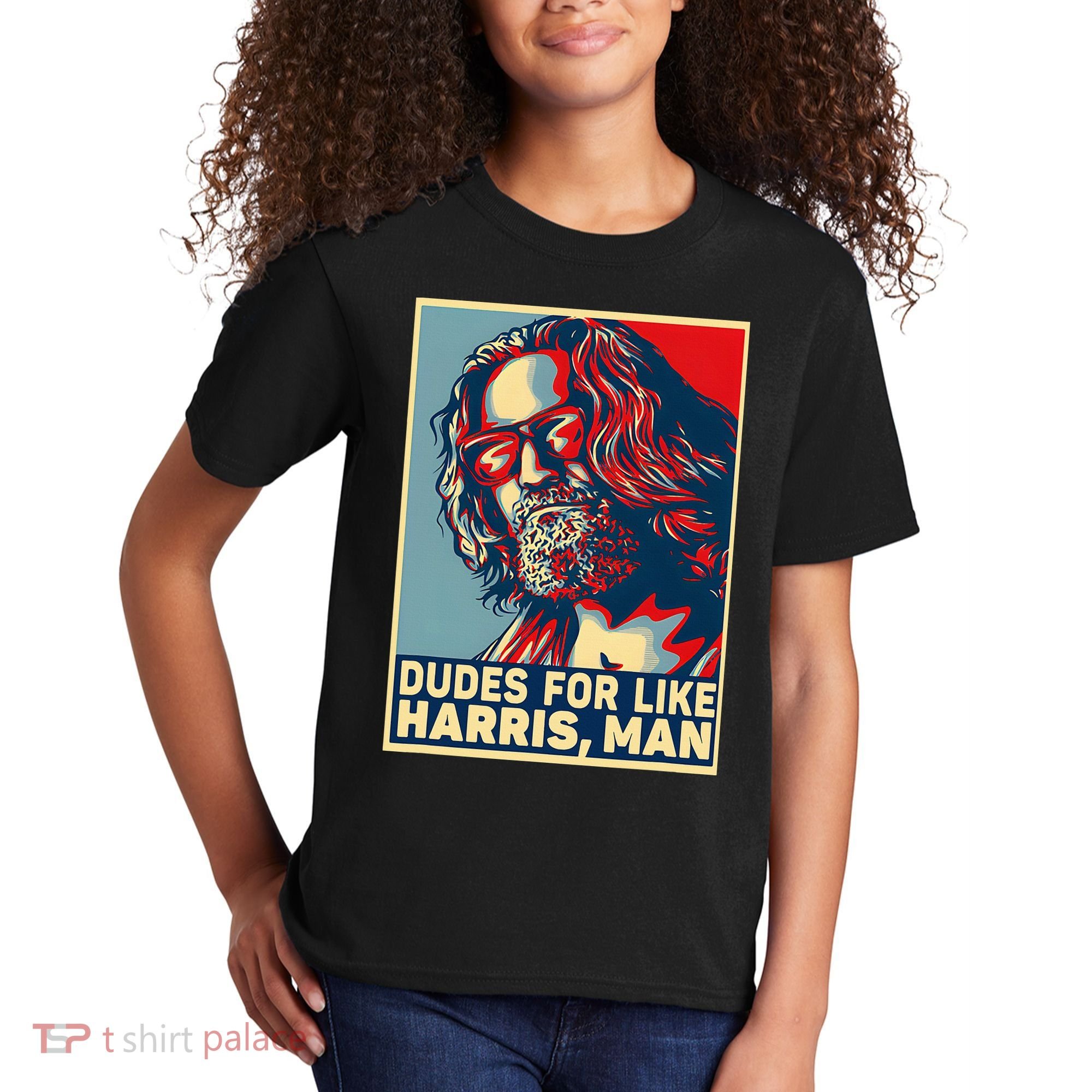 Dudes For Like Harris Man Vote Kamala For President Kids T-Shirt