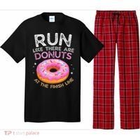 Donut Finish Line Marathon Funny Running For Men Women Pajama Set thumb 0
