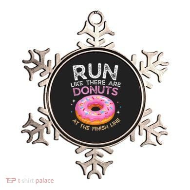 Donut Finish Line Marathon Funny Running For Men Women Ornament