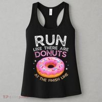 Donut Finish Line Marathon Funny Running For Men Women Women's Tank Top thumb 3