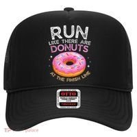 Donut Finish Line Marathon Funny Running For Men Women Hat thumb 0