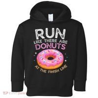 Donut Finish Line Marathon Funny Running For Men Women Toddler Hoodie thumb 0