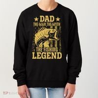 Dad Fishing Legend Flag Women's Sweatshirt thumb 0