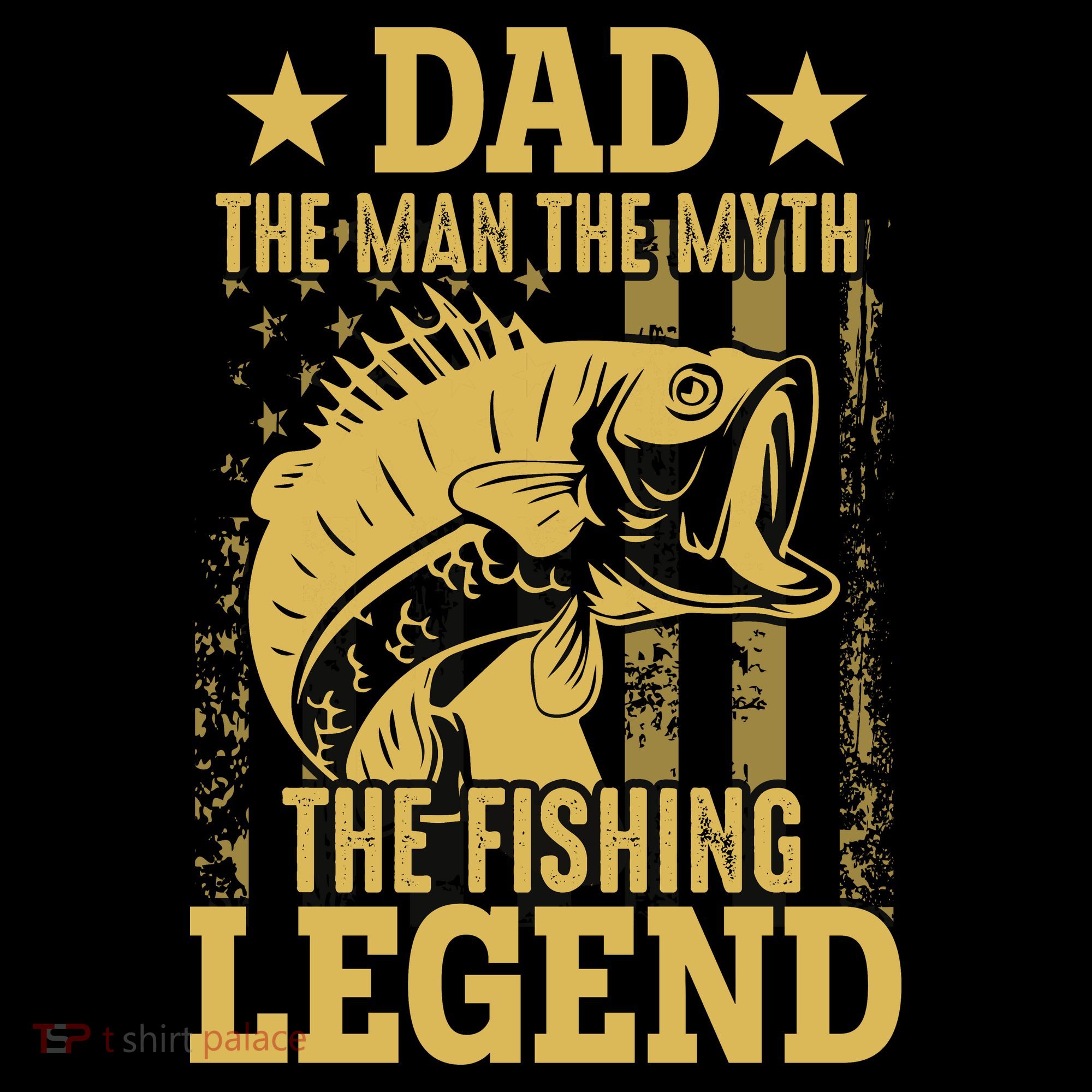 Dad Fishing Legend Flag Apron