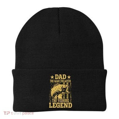 Dad Fishing Legend Flag Beanie