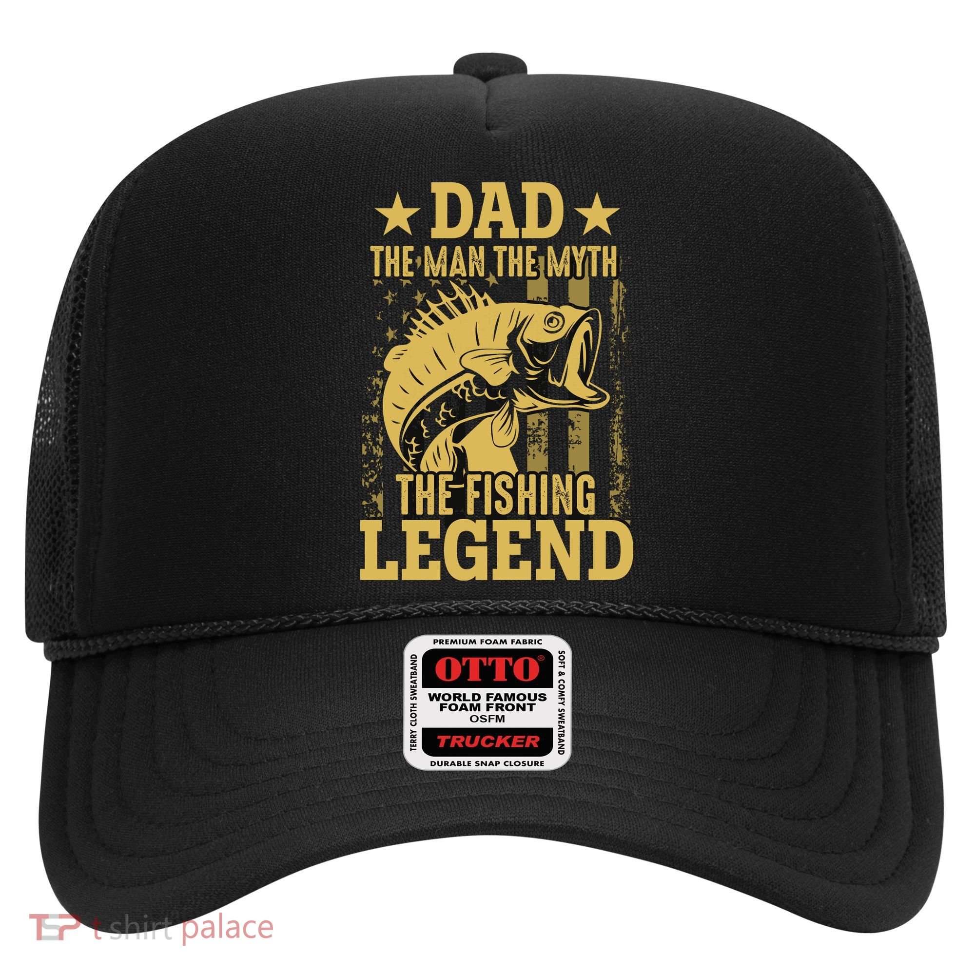 Dad Fishing Legend Flag Hat