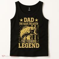 Dad Fishing Legend Flag Tank Top thumb 2