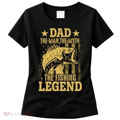 Dad Fishing Legend Flag Women's T-Shirt