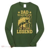 Dad Fishing Legend Flag Long Sleeve Shirt thumb 0