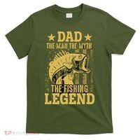 Dad Fishing Legend Flag T-Shirt thumb 0