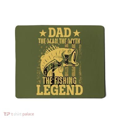 Dad Fishing Legend Flag Mousepad