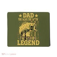 Dad Fishing Legend Flag Mousepad thumb 0