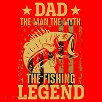 Dad Fishing Legend Flag Santa Hat thumb 1
