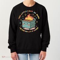 Dumpster Fire Light I'm Gonna Let It Shine Halloween Women's Sweatshirt thumb 0