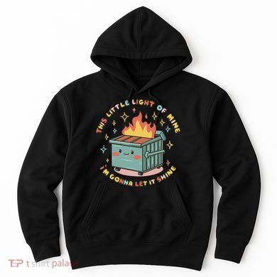 Dumpster Fire Light I'm Gonna Let It Shine Halloween Hoodie