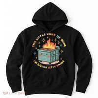 Dumpster Fire Light I'm Gonna Let It Shine Halloween Hoodie thumb 0