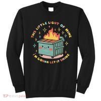 Dumpster Fire Light I'm Gonna Let It Shine Halloween Sweatshirt thumb 0