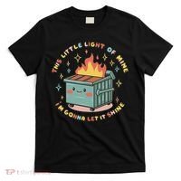 Dumpster Fire Light I'm Gonna Let It Shine Halloween T-Shirt thumb 0