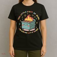 Dumpster Fire Light I'm Gonna Let It Shine Halloween T-Shirt thumb 4
