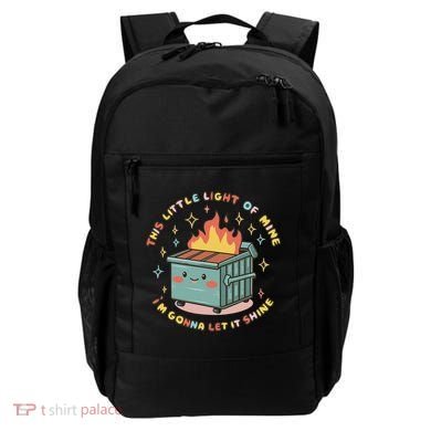 Dumpster Fire Light I'm Gonna Let It Shine Halloween Backpack