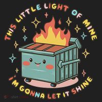 Dumpster Fire Light I'm Gonna Let It Shine Halloween Beanie thumb 2
