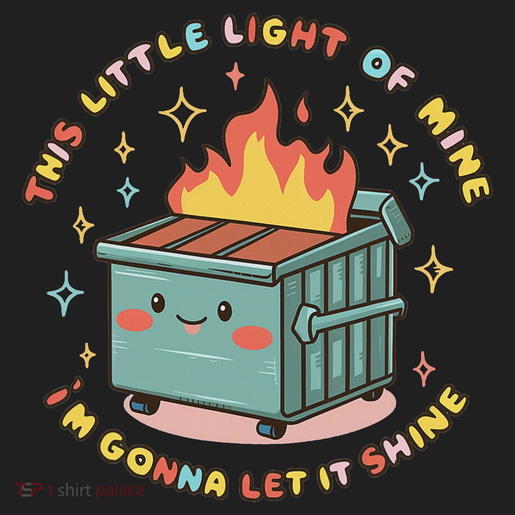 Dumpster Fire Light I'm Gonna Let It Shine Halloween Beanie