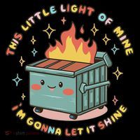 Dumpster Fire Light I'm Gonna Let It Shine Halloween Women's Hoodie thumb 2