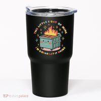 Dumpster Fire Light I'm Gonna Let It Shine Halloween Tumbler thumb 0